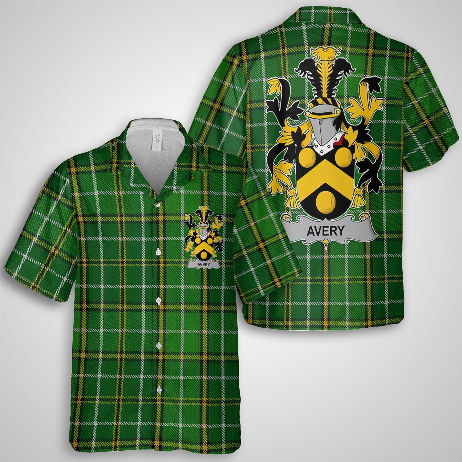 Avery Hawaiian Shirts Crest And National Plaid Style