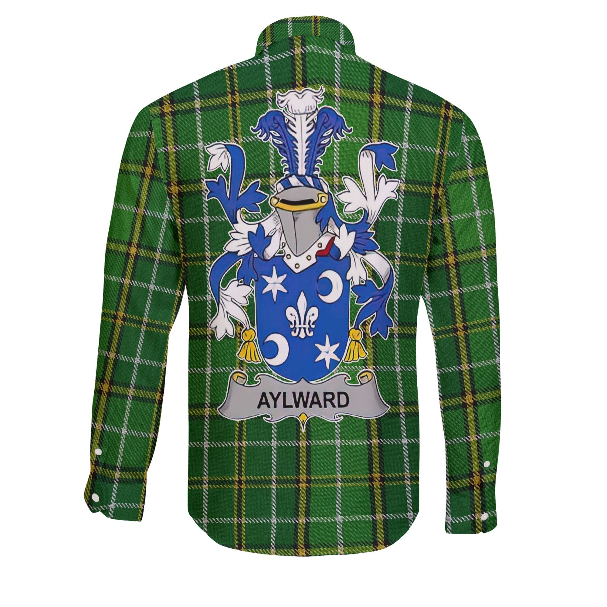 Aylward Long Sleeve Button Shirts Crest And National Plaid Style