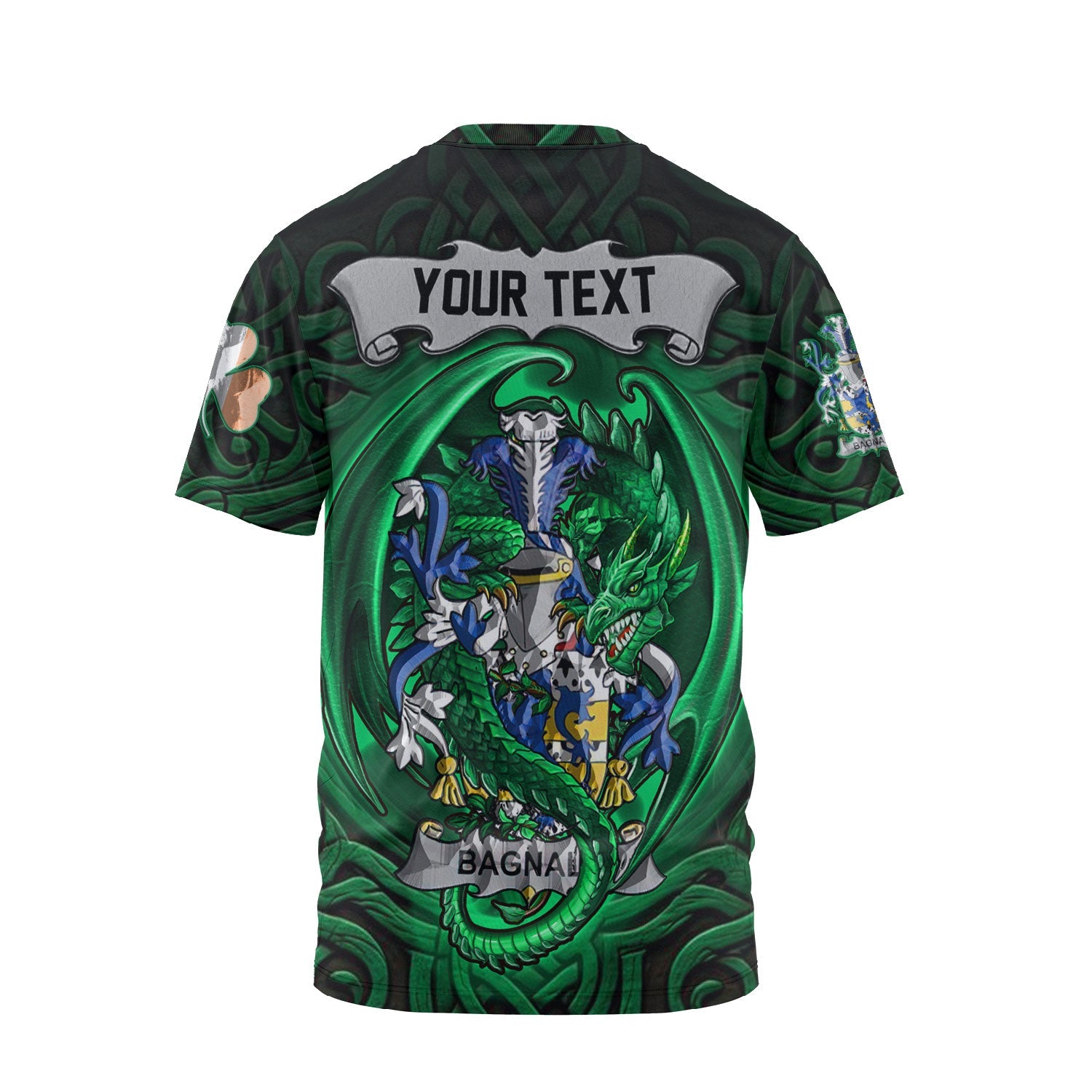 Bagnall T-Shirts The Green Dragon Of Ireland Style