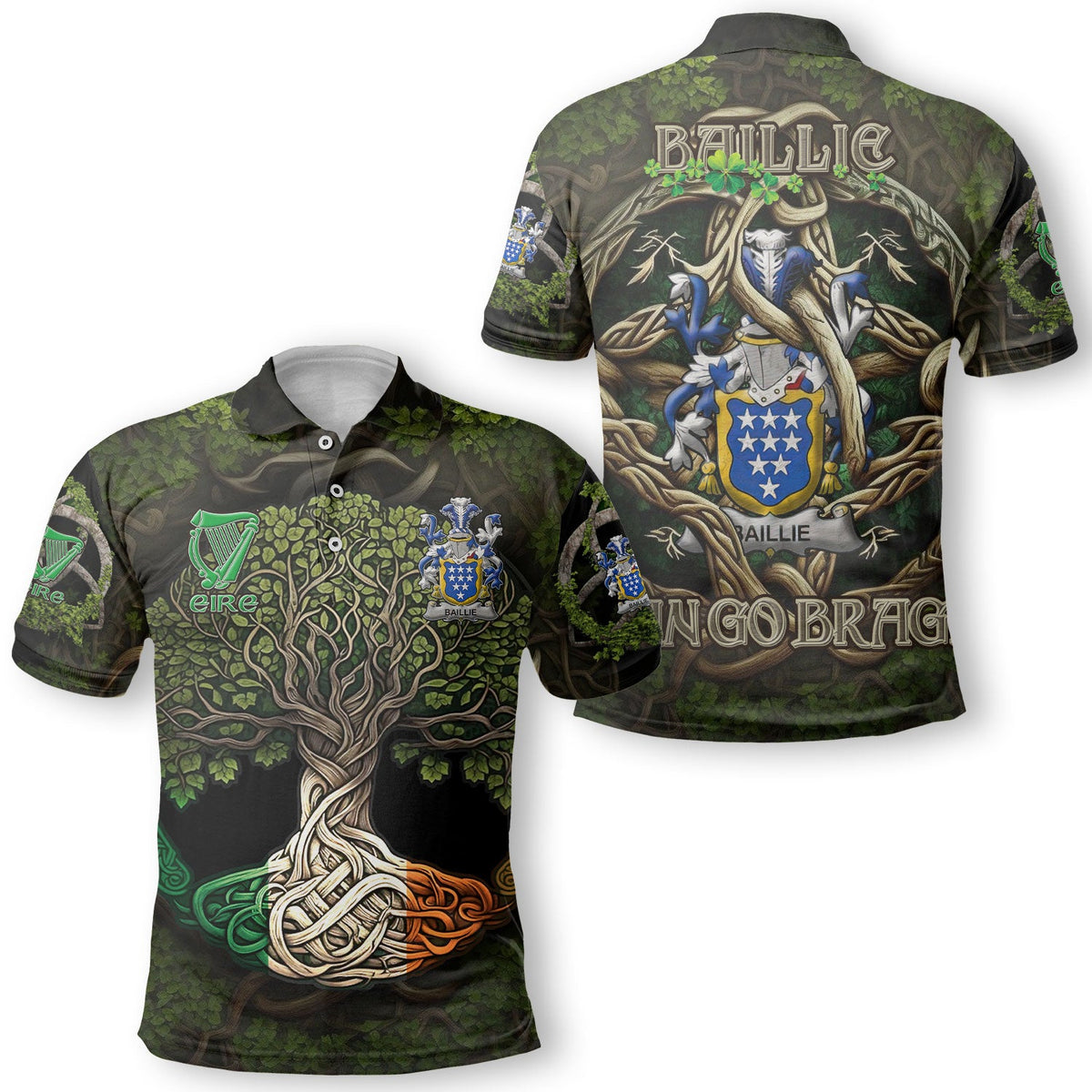 Baillie Polo Shirts Ireland Is My Root Style