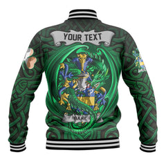 Baker Baseball Jackets The Green Dragon Of Ireland Style