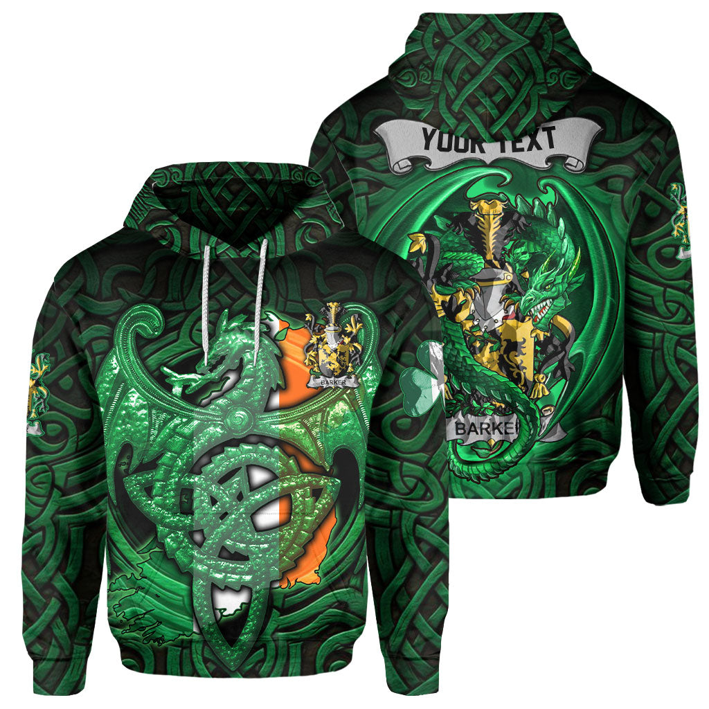 Barker Hoodies The Green Dragon Of Ireland Style