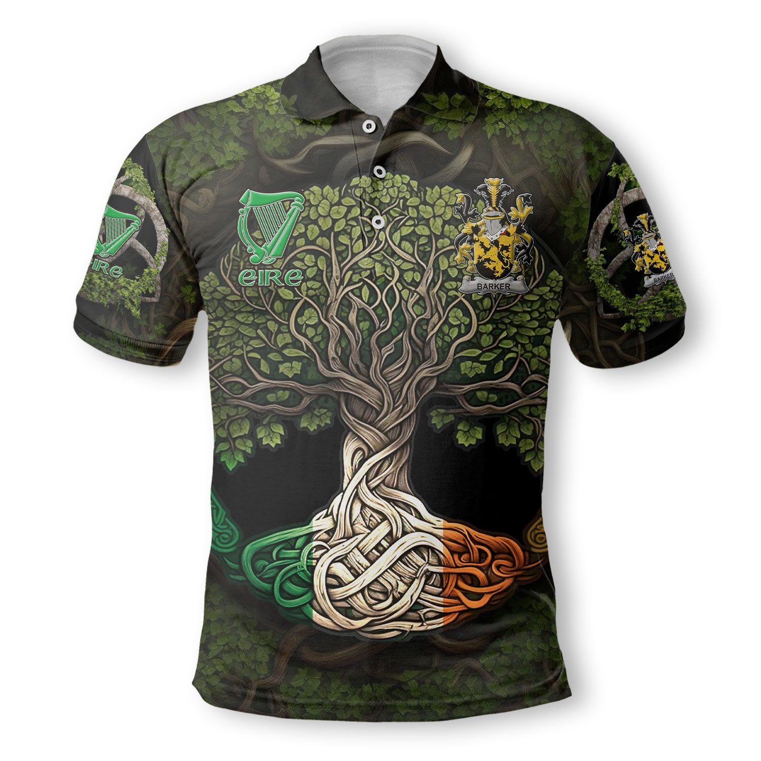 Barker Polo Shirts Ireland Is My Root Style