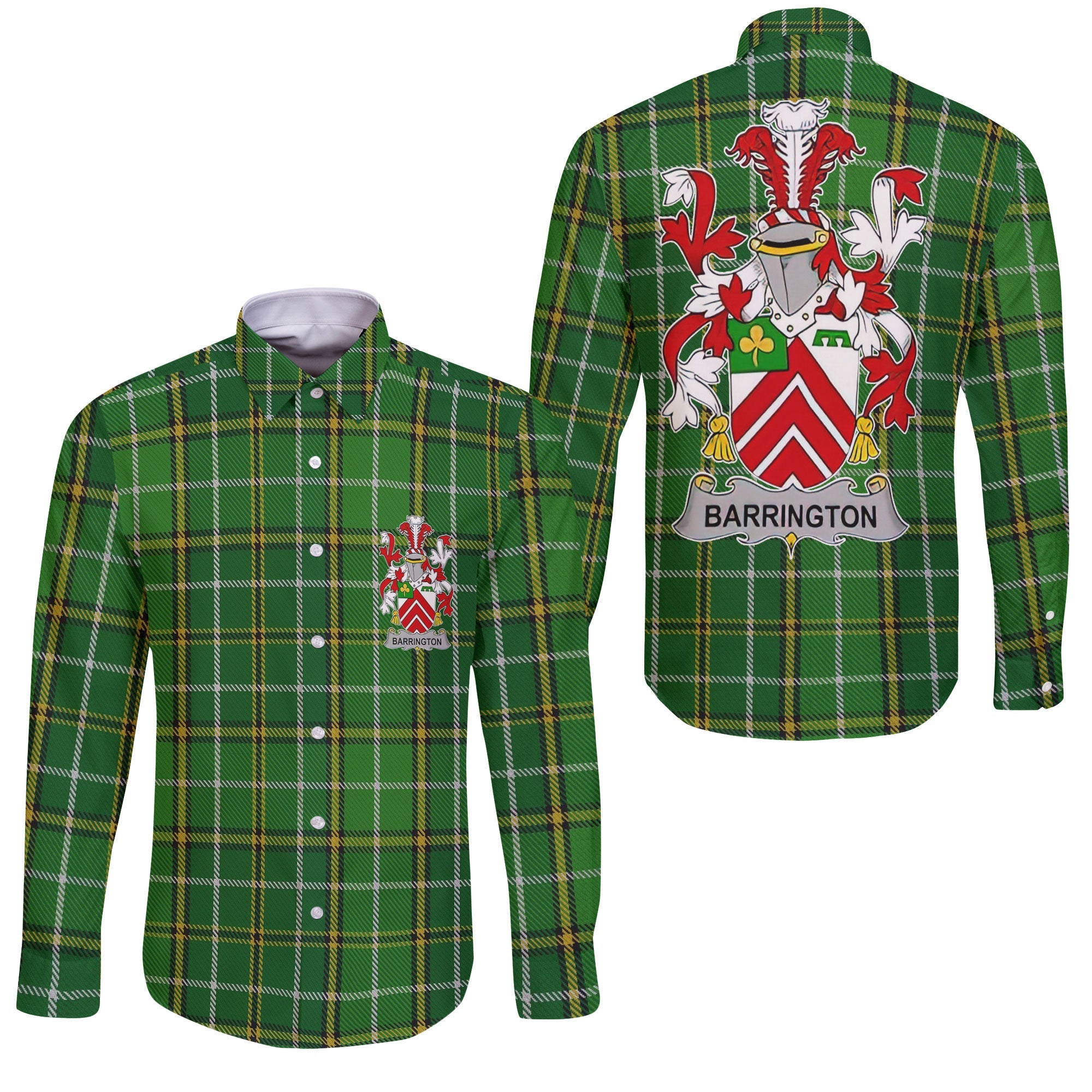 Barrington Long Sleeve Button Shirts Crest And National Plaid Style