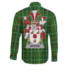 Barton Long Sleeve Button Shirts Crest And National Plaid Style