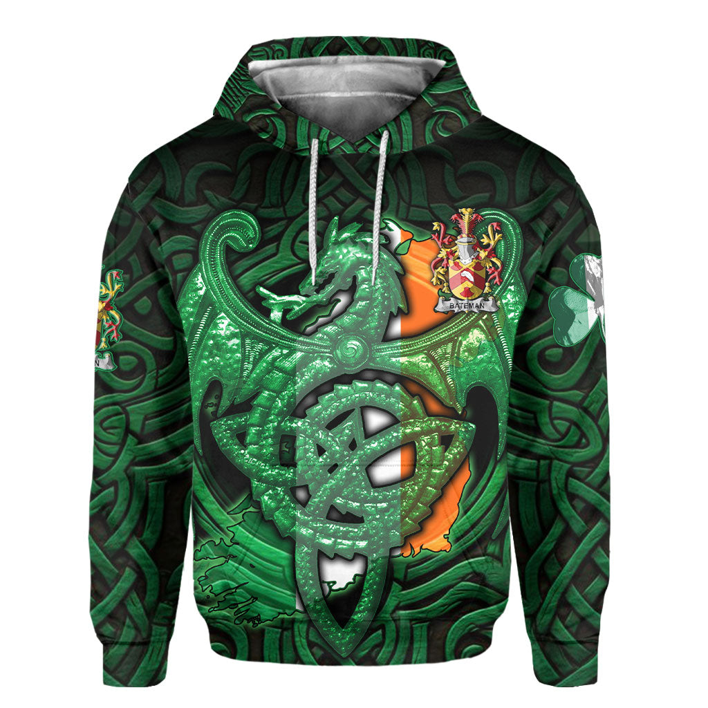 Bateman Hoodies The Green Dragon Of Ireland Style