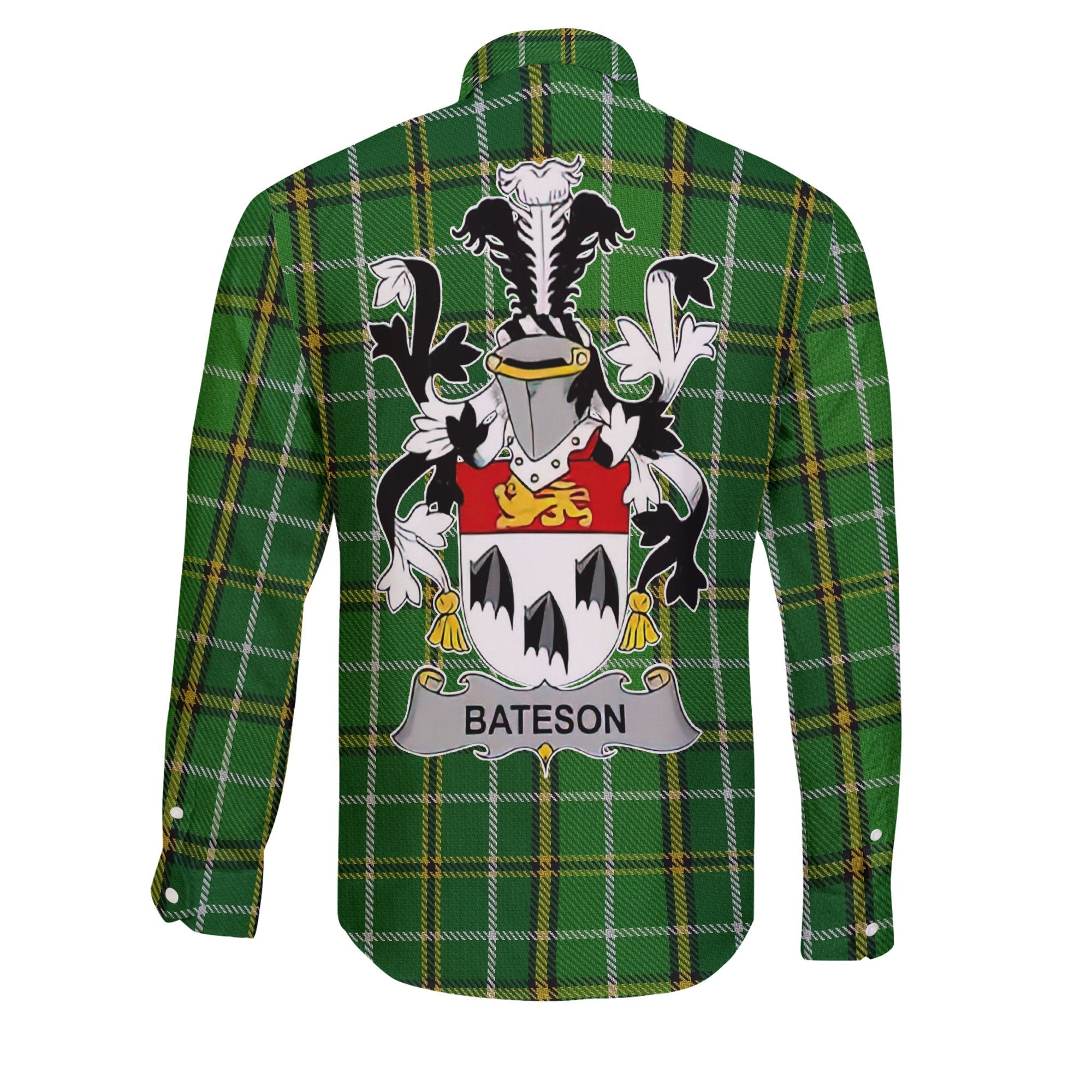 Bateson Long Sleeve Button Shirts Crest And National Plaid Style