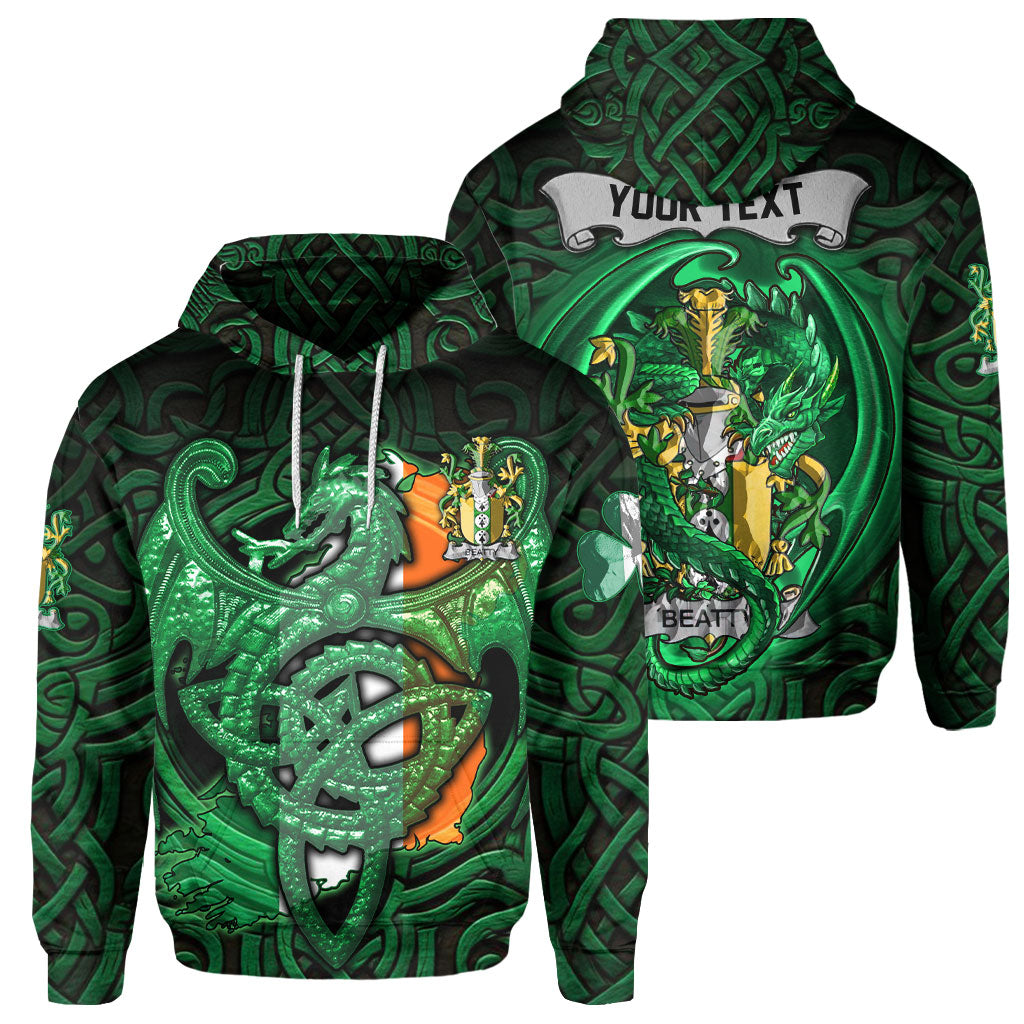 Beatty or Betagh Hoodies The Green Dragon Of Ireland Style