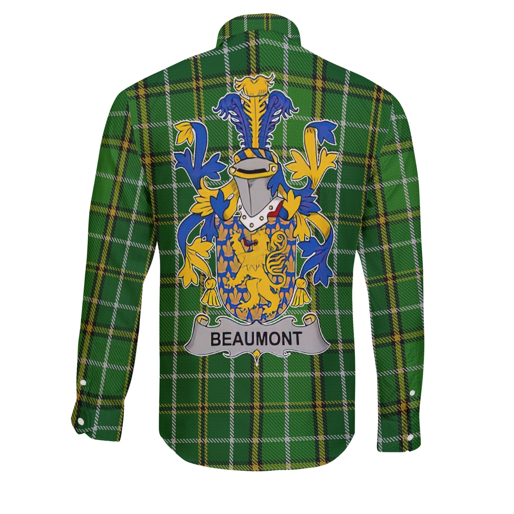 Beaumont Long Sleeve Button Shirts Crest And National Plaid Style