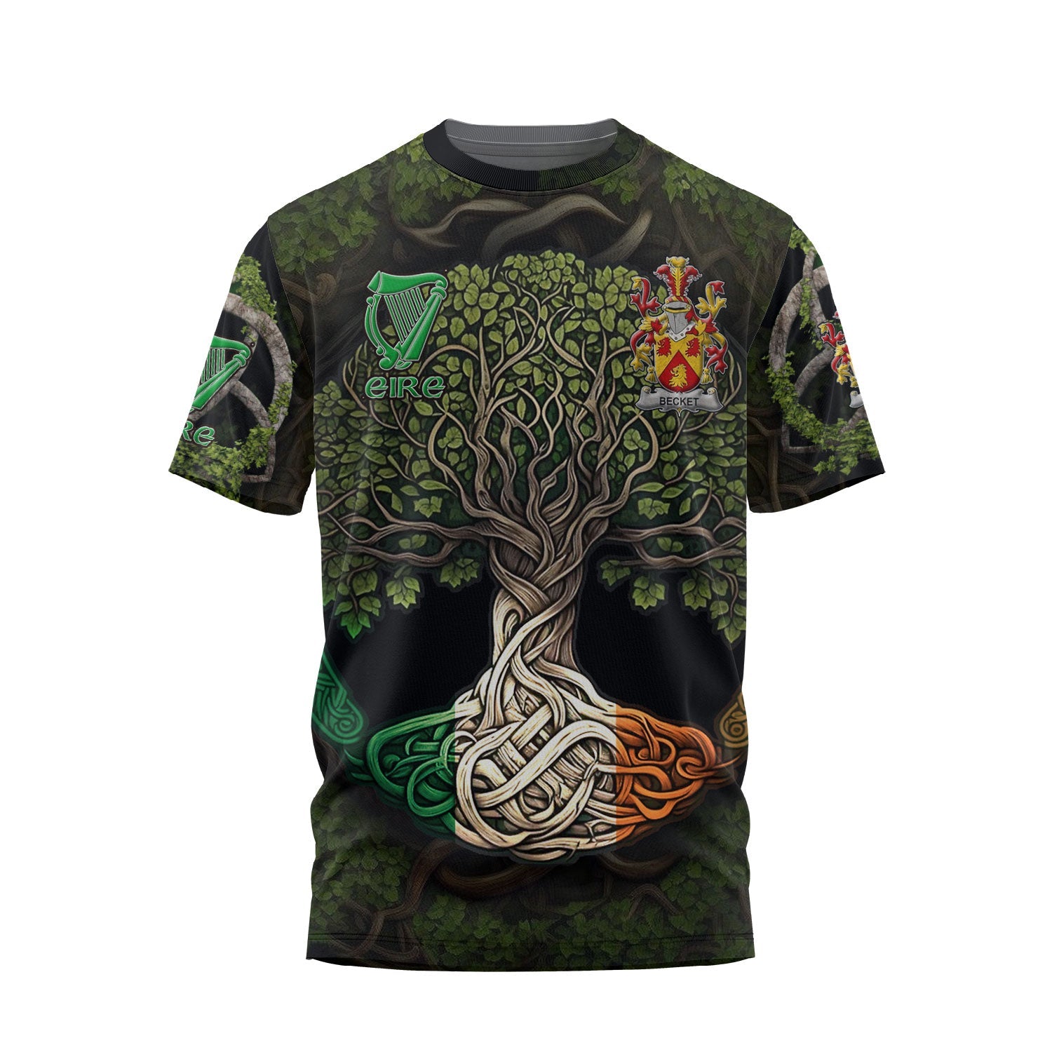 Becket T-Shirts Ireland Is My Root Style