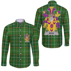 Begg Long Sleeve Button Shirts Crest And National Plaid Style