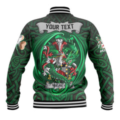 Behan Baseball Jackets The Green Dragon Of Ireland Style