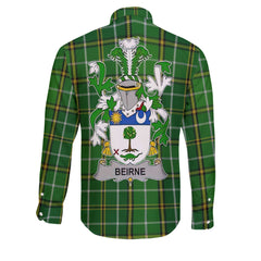 Beirne or O Beirne Long Sleeve Button Shirts Crest And National Plaid Style