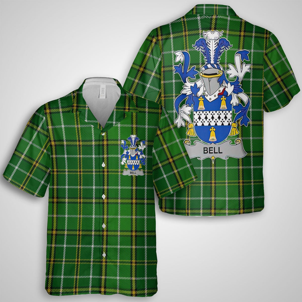 Bell Hawaiian Shirts Crest And National Plaid Style