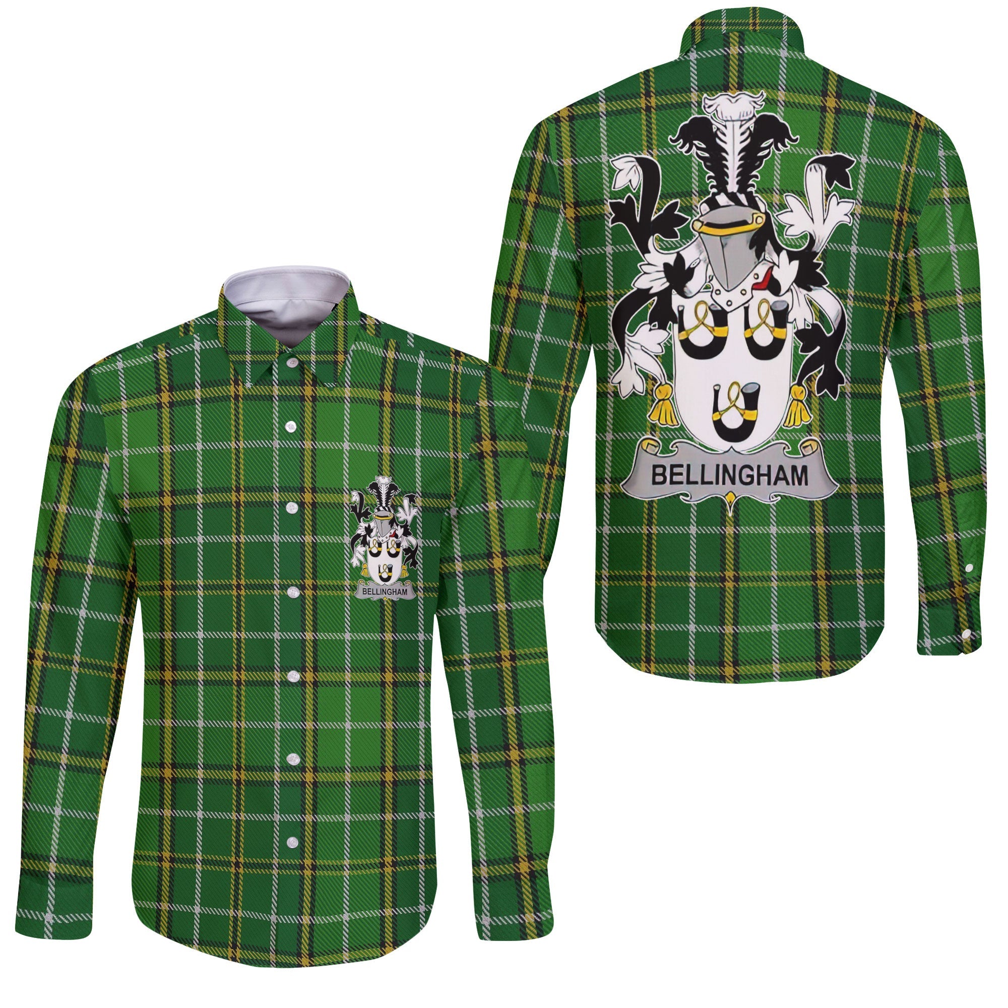 Bellingham Long Sleeve Button Shirts Crest And National Plaid Style