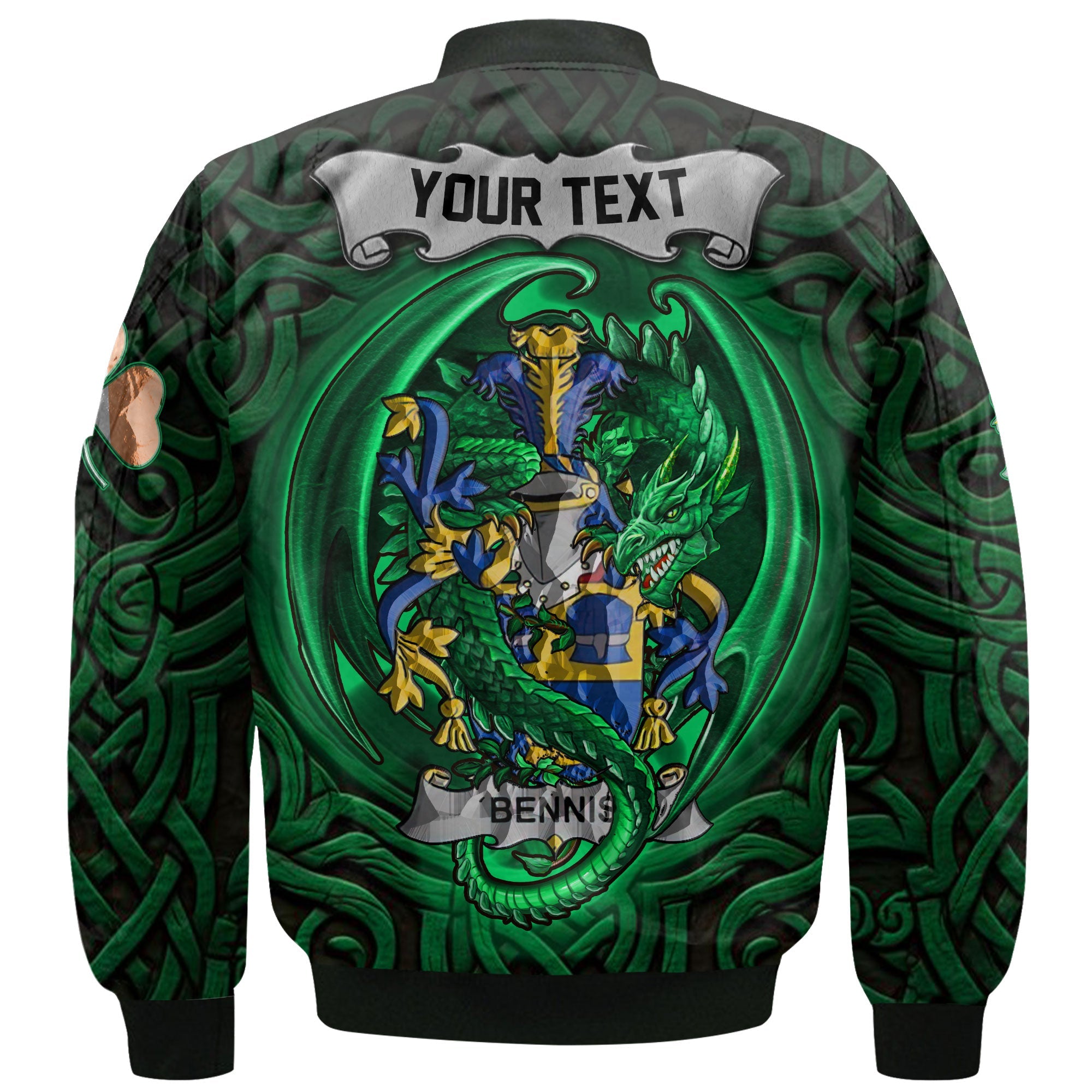 Bennis Bomber Jackets The Green Dragon Of Ireland Style