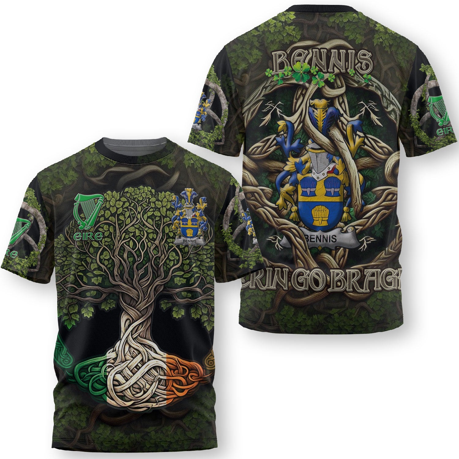 Bennis T-Shirts Ireland Is My Root Style