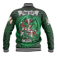 Bergin or O Bergin Baseball Jackets The Green Dragon Of Ireland Style