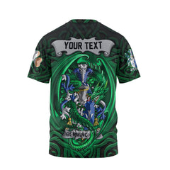 Bermingham T-Shirts The Green Dragon Of Ireland Style