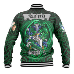 Bernard Baseball Jackets The Green Dragon Of Ireland Style