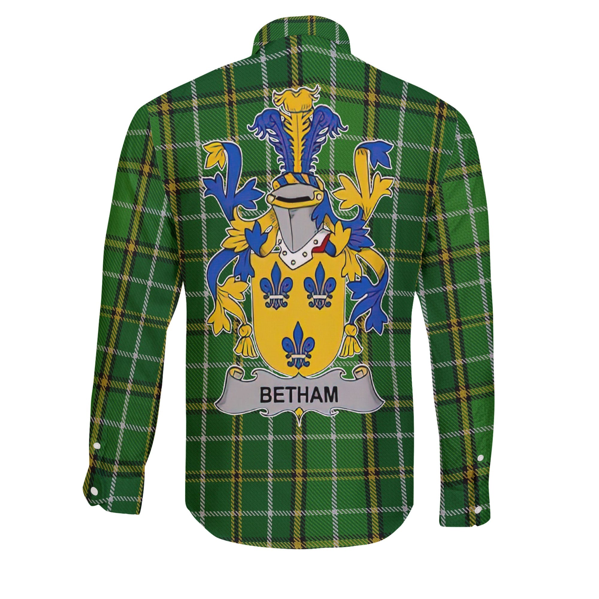 Betham Long Sleeve Button Shirts Crest And National Plaid Style