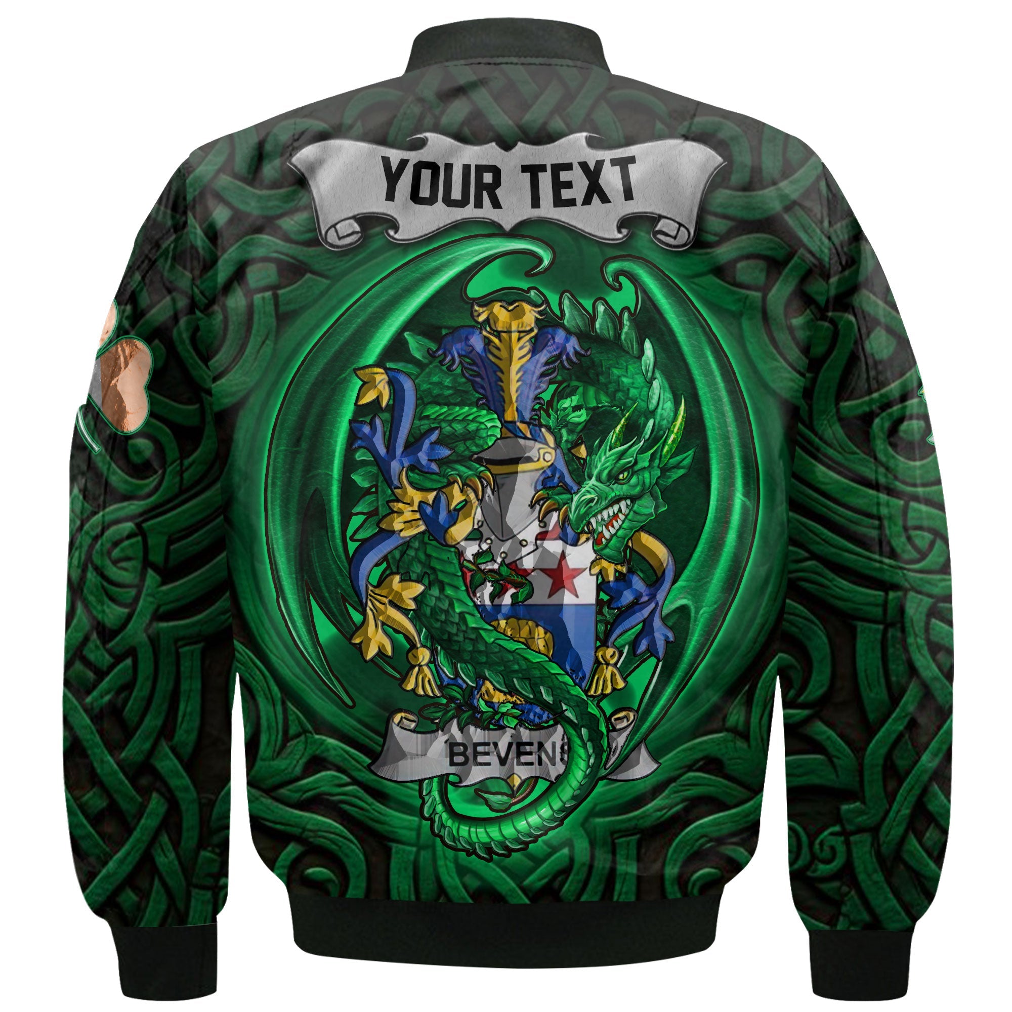 Bevens Bomber Jackets The Green Dragon Of Ireland Style
