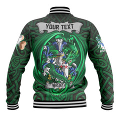 Biggar Baseball Jackets The Green Dragon Of Ireland Style