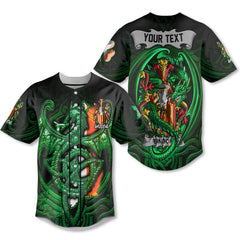 Bindon Baseball Jerseys The Green Dragon Of Ireland Style