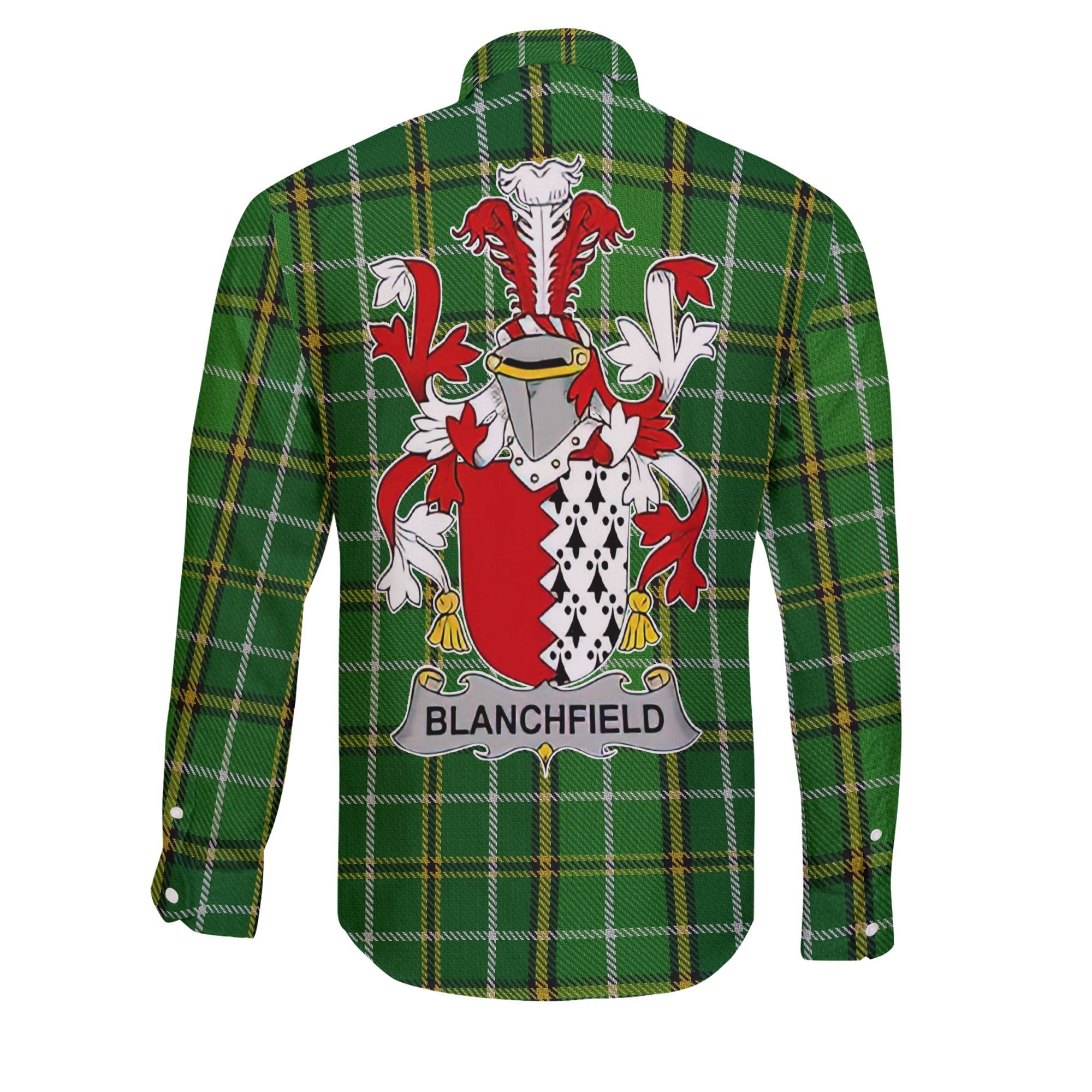 Blanchfield Long Sleeve Button Shirts Crest And National Plaid Style