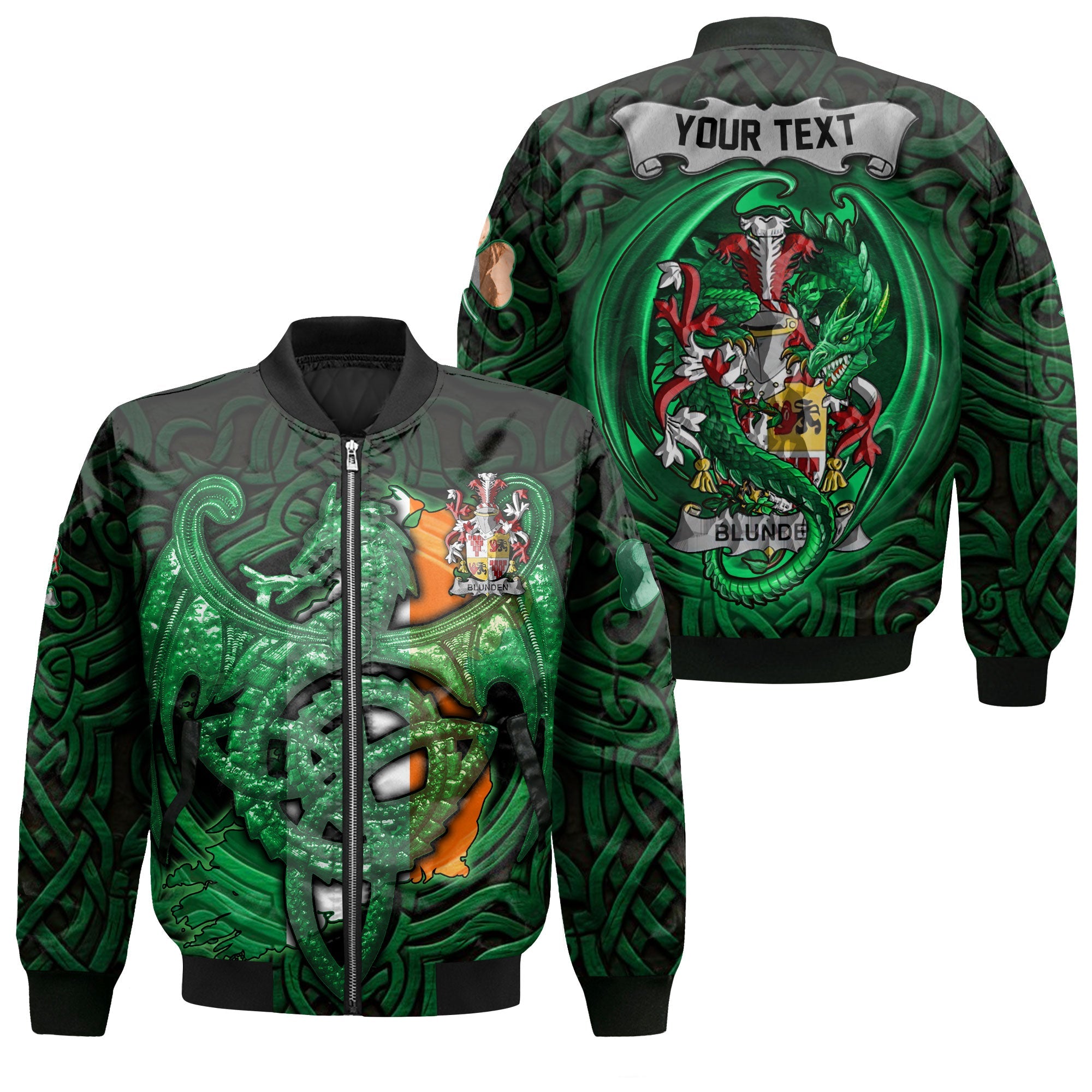 Blunden Bomber Jackets The Green Dragon Of Ireland Style