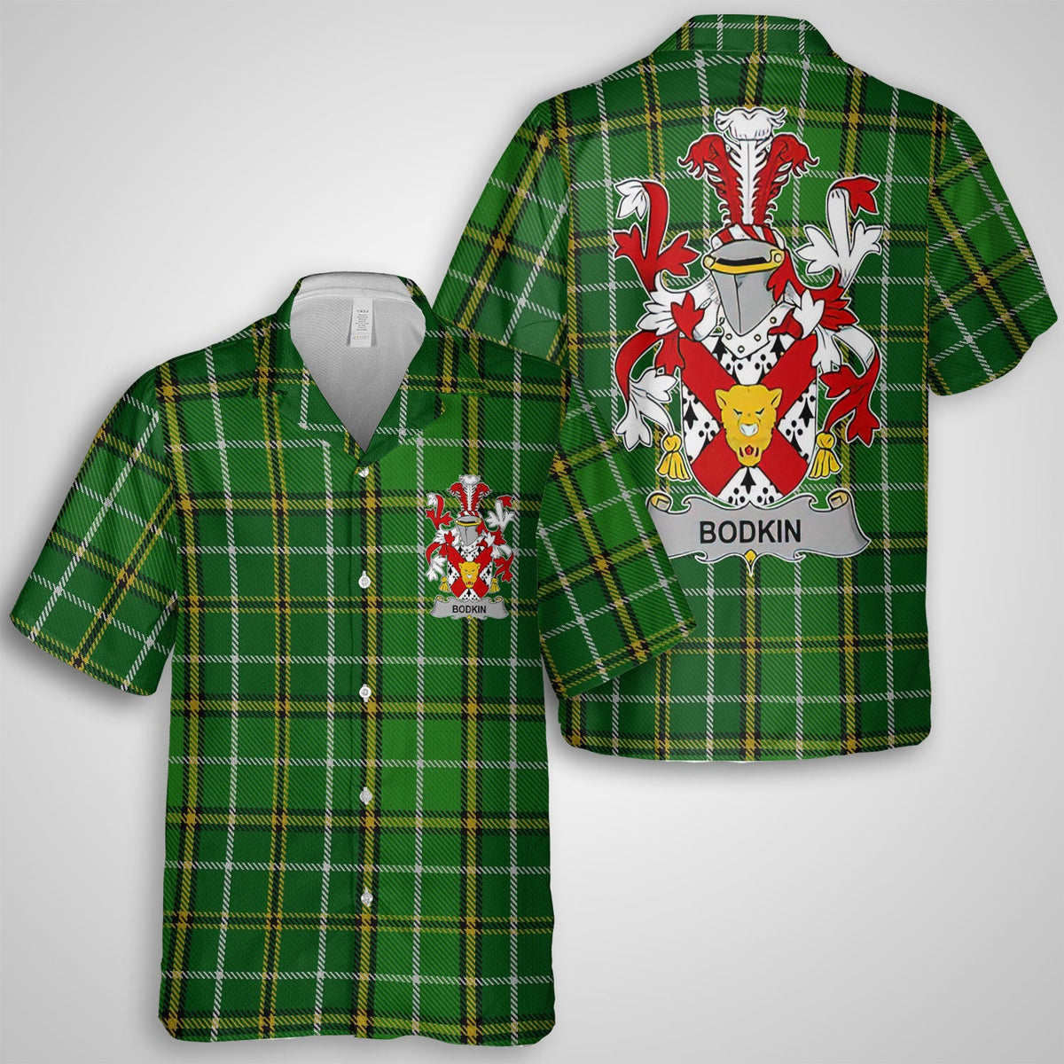 Bodkin Hawaiian Shirts Crest And National Plaid Style