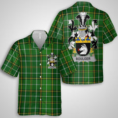 Boulger or O Bolger Hawaiian Shirts Crest And National Plaid Style