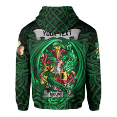 Bourke Hoodies The Green Dragon Of Ireland Style