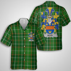 Boyd of Danson Hawaiian Shirts Crest And National Plaid Style