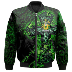 Boyle or O Boyle Bomber Jackets Celtic Cross And Dragon Style