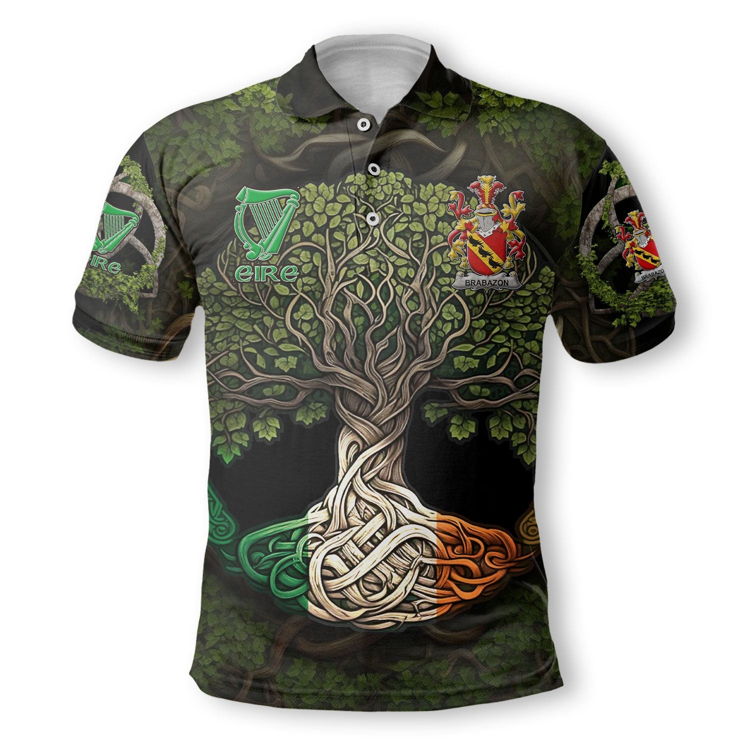 Brabazon Polo Shirts Ireland Is My Root Style