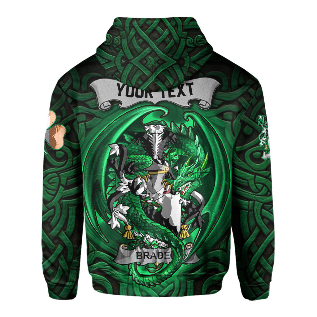 Braden or O Braden Hoodies The Green Dragon Of Ireland Style