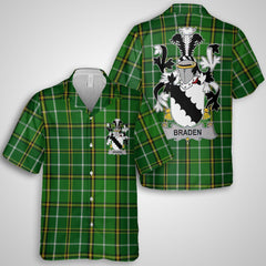 Braden or O Braden Hawaiian Shirts Crest And National Plaid Style