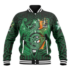 Brady or McBrady Baseball Jackets The Green Dragon Of Ireland Style