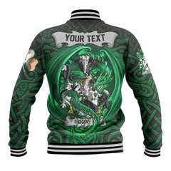 Bray or McBray Baseball Jackets The Green Dragon Of Ireland Style