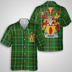 Breen or O Breen Hawaiian Shirts Crest And National Plaid Style