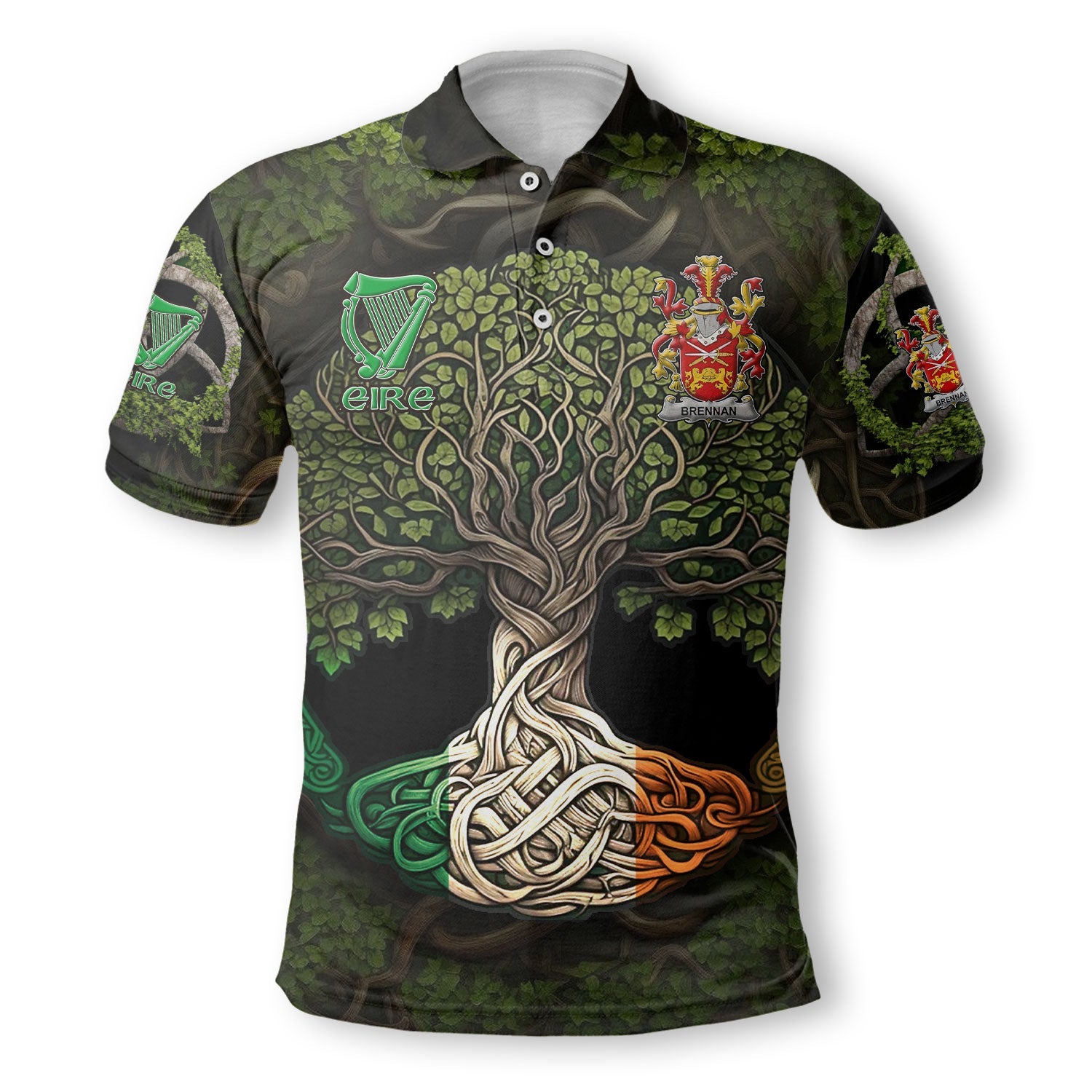 Brennan or O Brennan Polo Shirts Ireland Is My Root Style