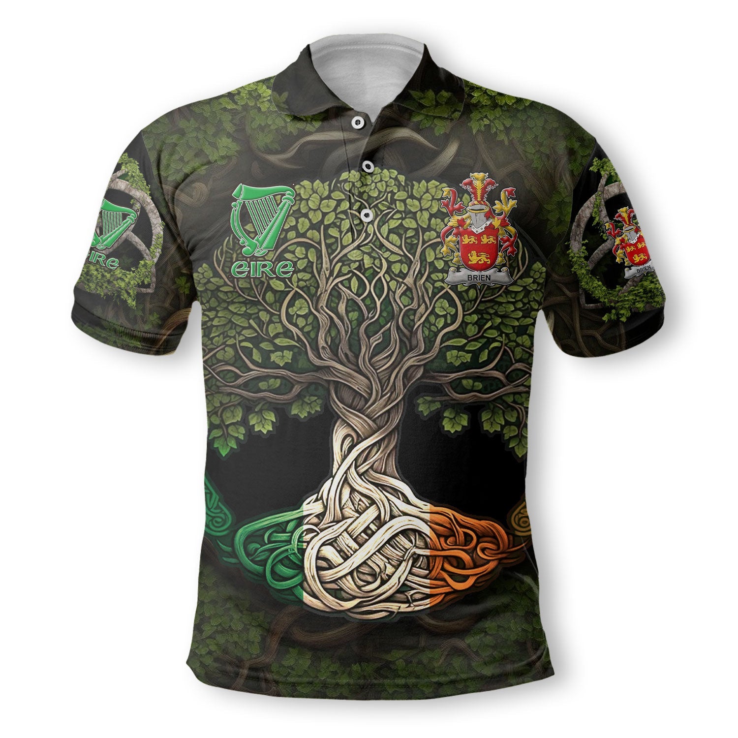 Brien or Bryan Polo Shirts Ireland Is My Root Style