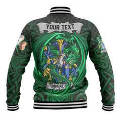 Brinkley Baseball Jackets The Green Dragon Of Ireland Style