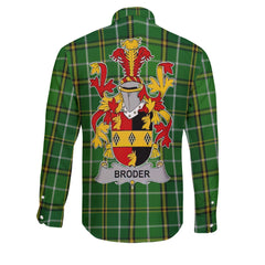 Broder or O Broder Long Sleeve Button Shirts Crest And National Plaid Style