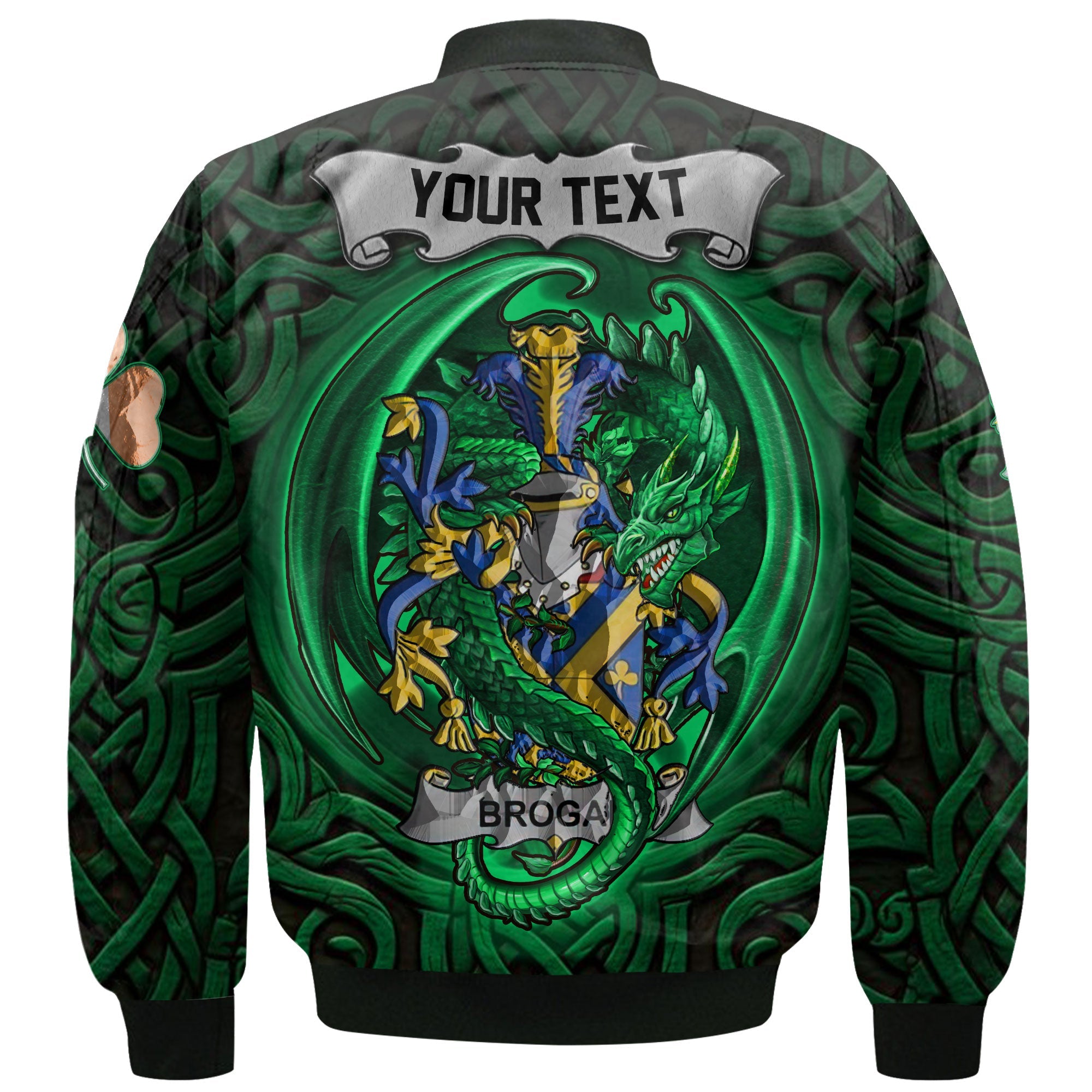 Brogan or O Brogan Bomber Jackets The Green Dragon Of Ireland Style