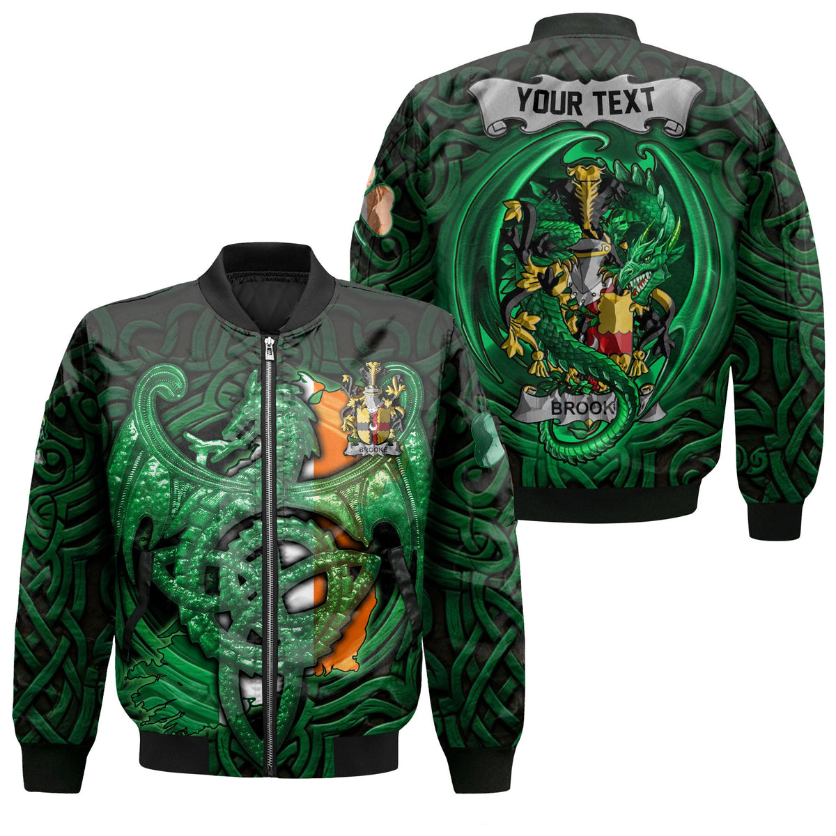 Brooke Bomber Jackets The Green Dragon Of Ireland Style