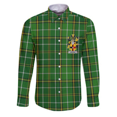 Brooke Long Sleeve Button Shirts Crest And National Plaid Style