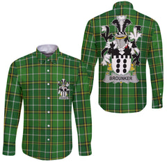 Brounker Long Sleeve Button Shirts Crest And National Plaid Style