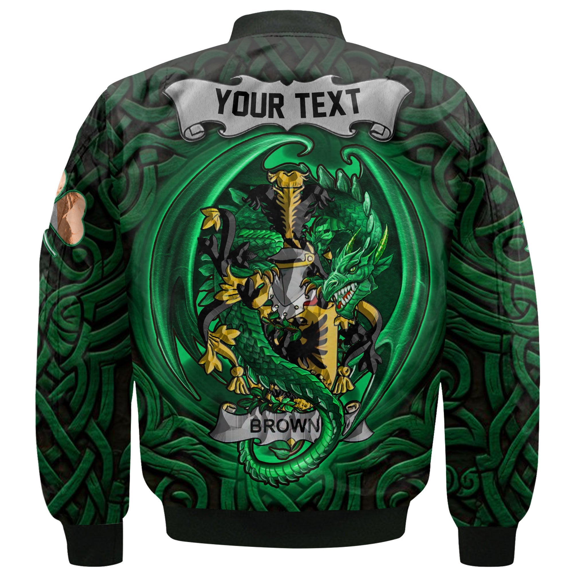 Browne Bomber Jackets The Green Dragon Of Ireland Style